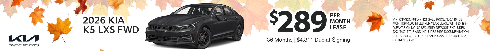 2026 Kia K LXS