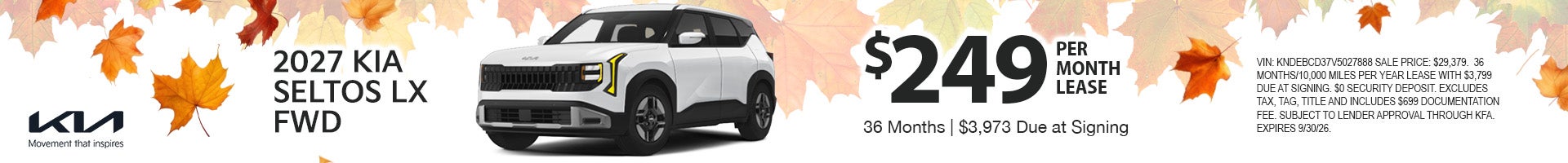 2027 Kia Seltos LX FWD