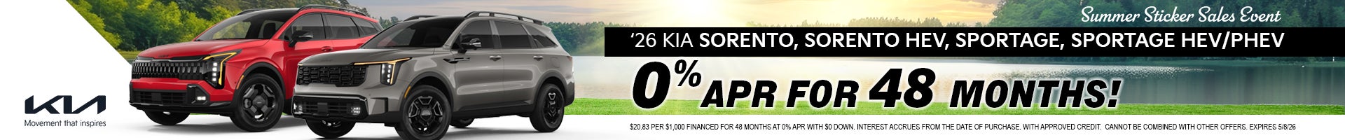 0% APR for 48 MONTHS!